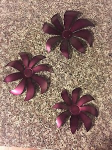 Metal Flower Wall Accents