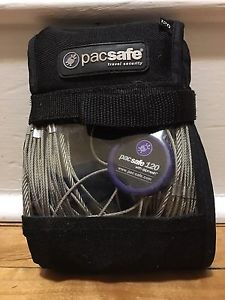 Pacsafe 'exomesh' backpack locking mechanism