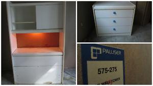 Palliser Storage TWIN Headboard + Hide-a-desk Dresser COMBO