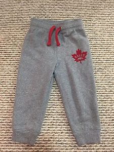 Roots girls size 6 cropped sweat pants - new