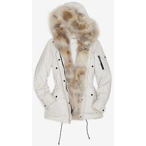 SAM New York adirondack coat white parka