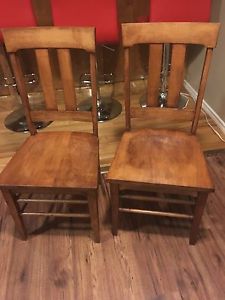 Set of Antique style wooden chairs