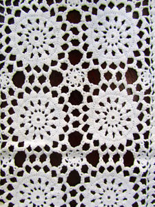 Set of Four (4) Antique Crocheted Placemats