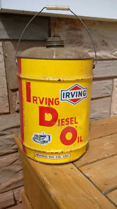 Vintage Irving Oil Company Diesel Oil Can