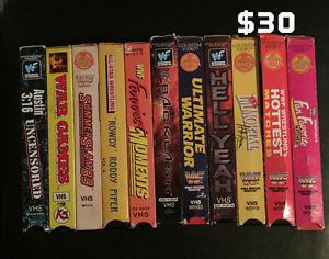 Wwe / Wwf Wrestling 11 VHS lot $30