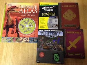 Youth books, Minecraft and Pokemon guides, & card games