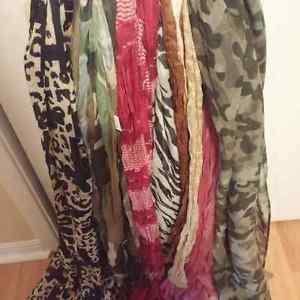 variety of scarves. 28 total