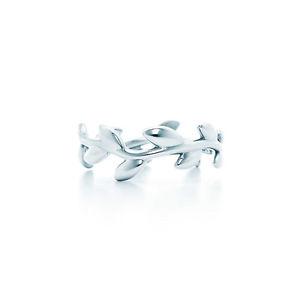 Authentic Tiffany & Co Olive Leaf Band Ring
