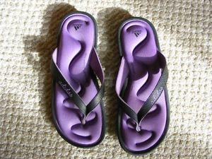 BRAND NEW "Adidas"purple "FitFoam" flip flops