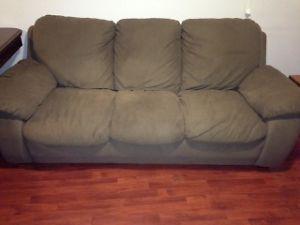 Beige Couch and Chair Set- Good Condition