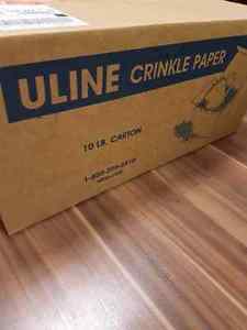 Brand new uline grey crinkle paper