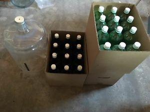 Carboy and Bottles with caps