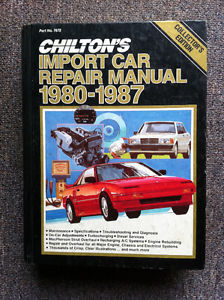 ***Chilton's Import Car Repair Manual ***