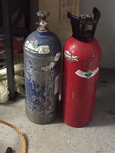 Co2 gas cylinders.