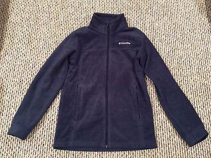 Columbia youth large () navy zip up fleece