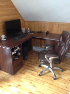 Computer desk and chair