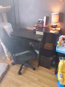 Computer desk with chair