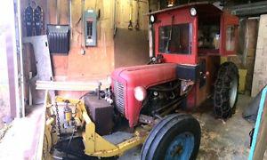 -Cylinder Disel Tractor, with snow plow, and blower.