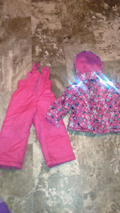 Girls 2 peice snow suit
