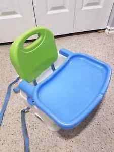 Highchair, attached to chair