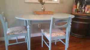 Painted Blue Kitchen Table