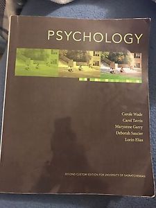 Psychology 120 Second Custom Edition, Carol Wade