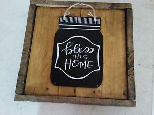 Rustic Bless This Home frame