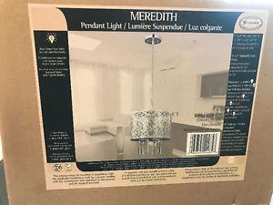 Silver Pendant Light - new never used