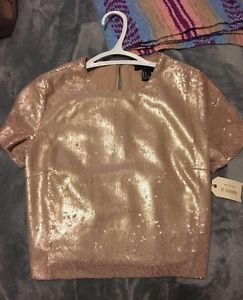 Size Small Sequin Boxy Top