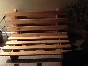Solid wood futon base........like new!!!
