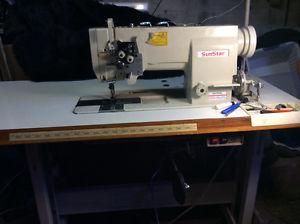 Sunstar KM 797BL double needle industrial sewing machine