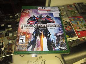 Transformers "Rise Of The Dark Spark" X BOX ONE SEALED!!