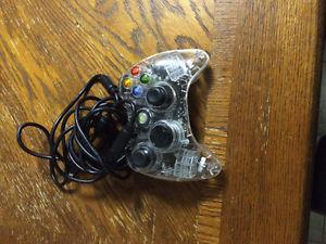 Xbox with games and controller