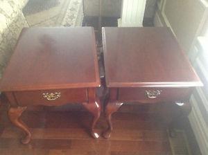 2 Solid Wood Side Tables.
