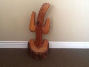Carved Wood Catus