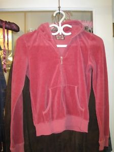 Genuine Juicy Couture Velour Bling Zipper Hoodie - Size