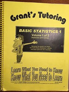 Grants tutoring Statistics