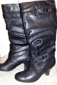 Leather dress boots for sale