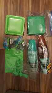 Minecraft Paper Craft blocks and party supplies