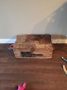 Old antique war chest