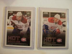  Score hockey Galchenyuk and Gallagher rookie cards