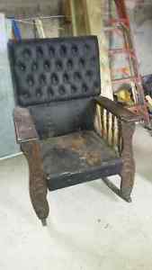 Unique old rocking chair
