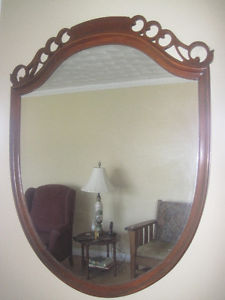 Vintage Solid Wood Framed Mirror