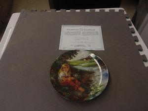 Wanted: Beauifully hand painted plate with certificate of