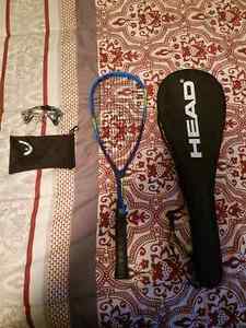 Wanted: Head squash racquet and head gear for sale