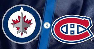 Winnipeg Jets vs MONTREAL Canadiens