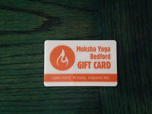 Yoga gift card 75$ selling for only 45$