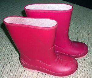 girls size 2 pink rubber / rain boots