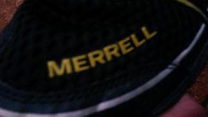 sz 10 Merrell shoes black zest trail shoes $ 20