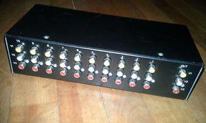 10-WAY A/V or SECURITY CAMERA SWITCHER, RCA